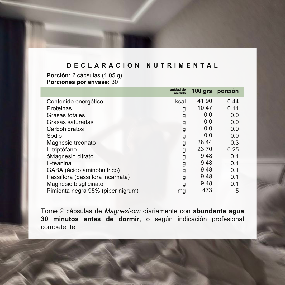 Magnesi-om, suplemento de magnesio de Hoop Wellness para descanso y recuperación