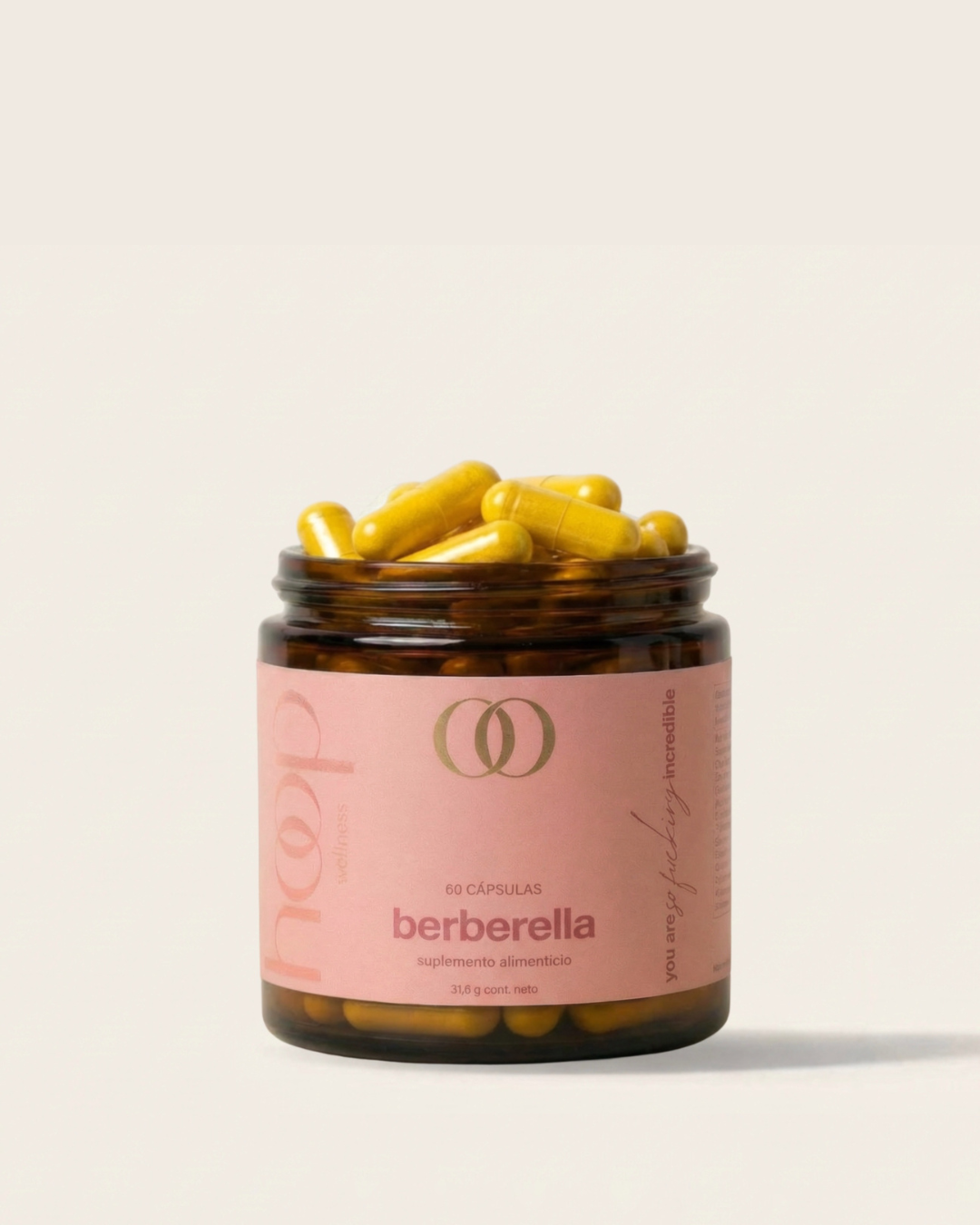 Berberella, suplemento de Hoop Wellness para glucosa y metabolismo
