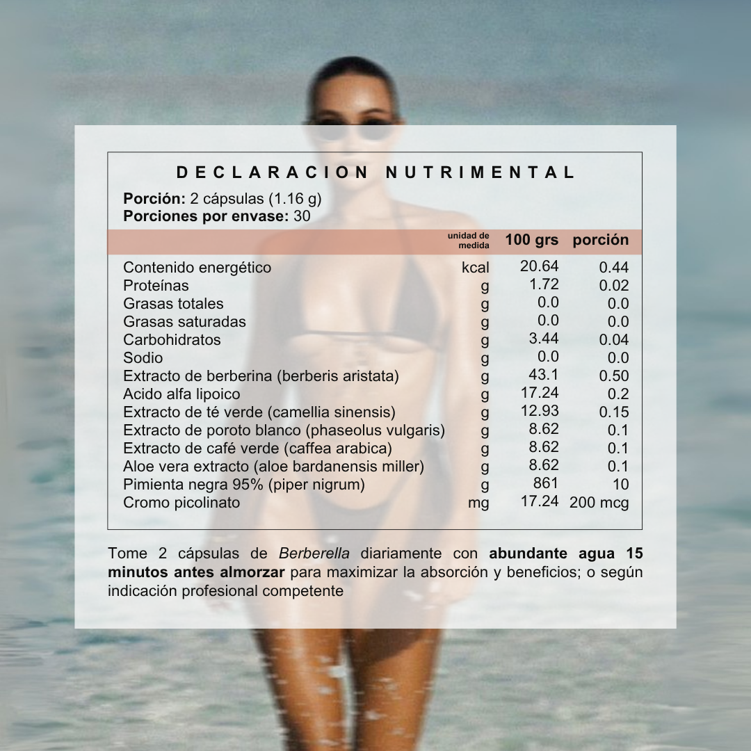 Berberella, suplemento de Hoop Wellness para glucosa y metabolismo