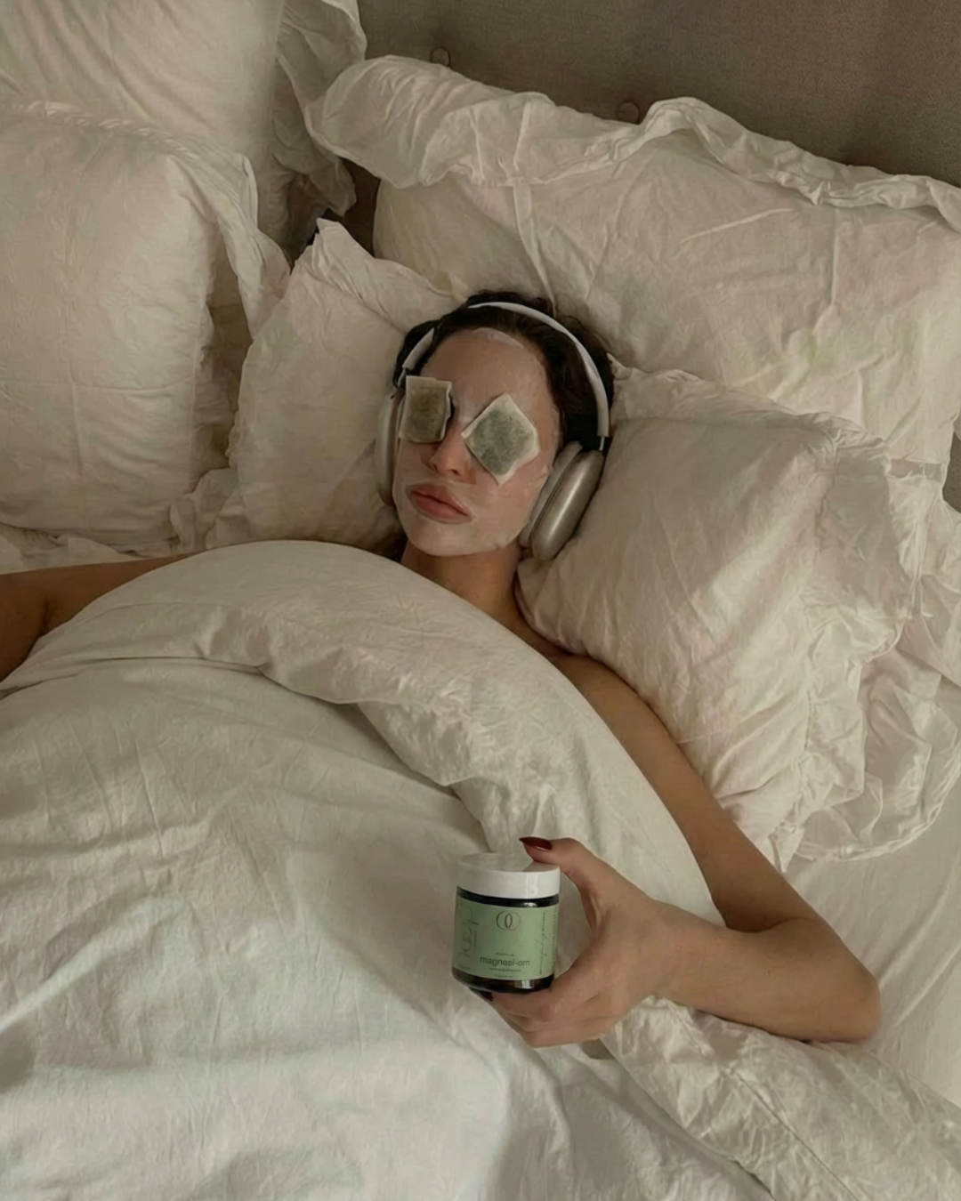 Magnesi-om, suplemento de magnesio de Hoop Wellness para descanso y recuperación